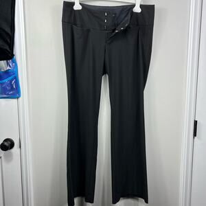 bb squared y2K Bell-Bottom Flared Low Rise Black Pants
